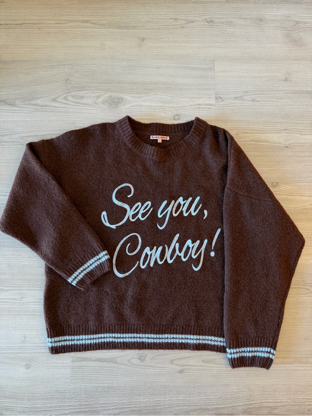 Bailey Rose "See You, Cowboy!" Knit Sweater